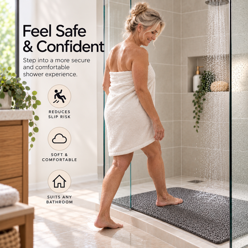 PureStyle Non-Slip Shower Mat
