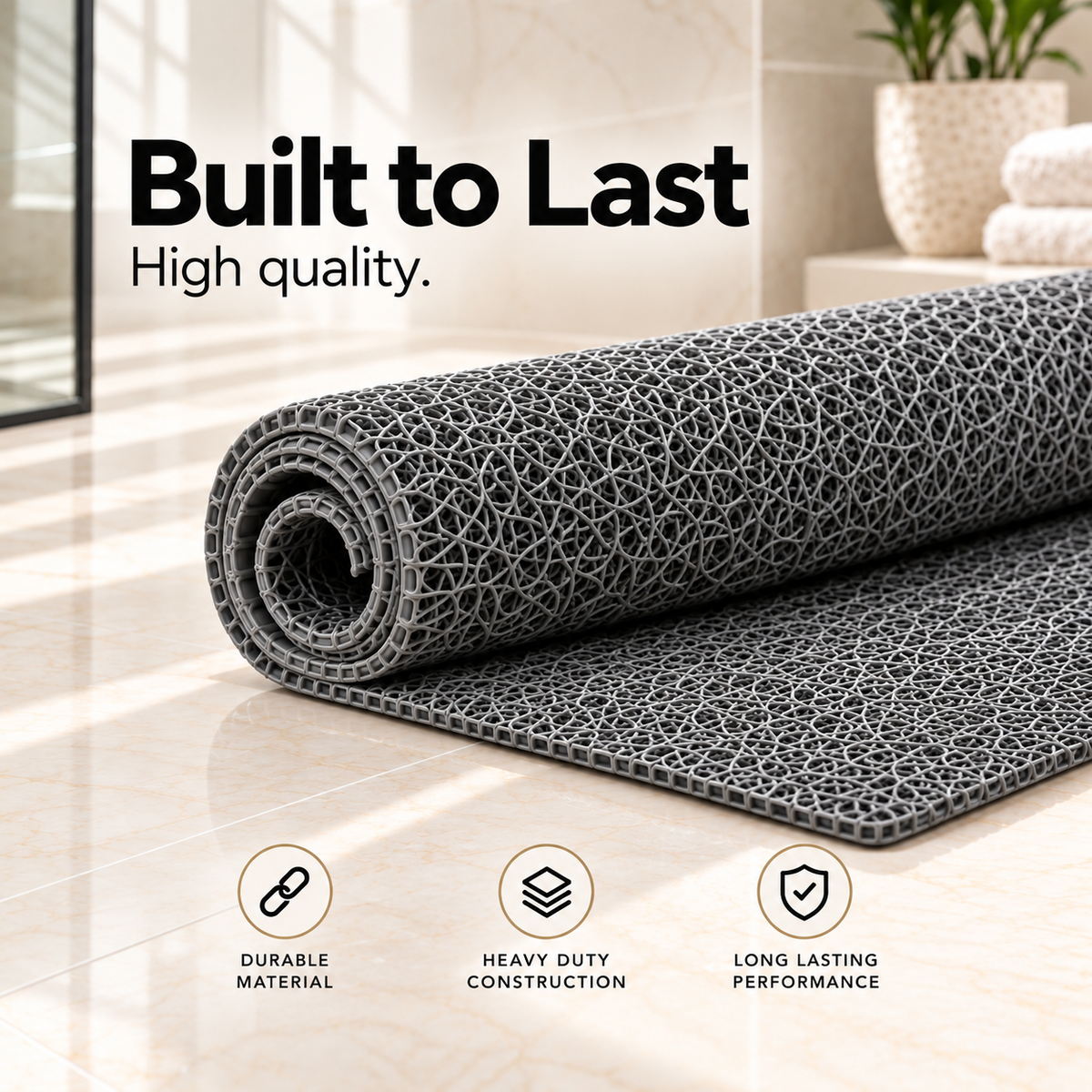 PureStyle Non-Slip Shower Mat